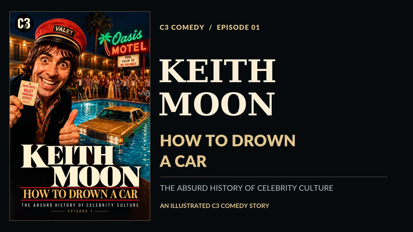 Keith Moon: How to Drown a Car — the complete illustrated eBook cover